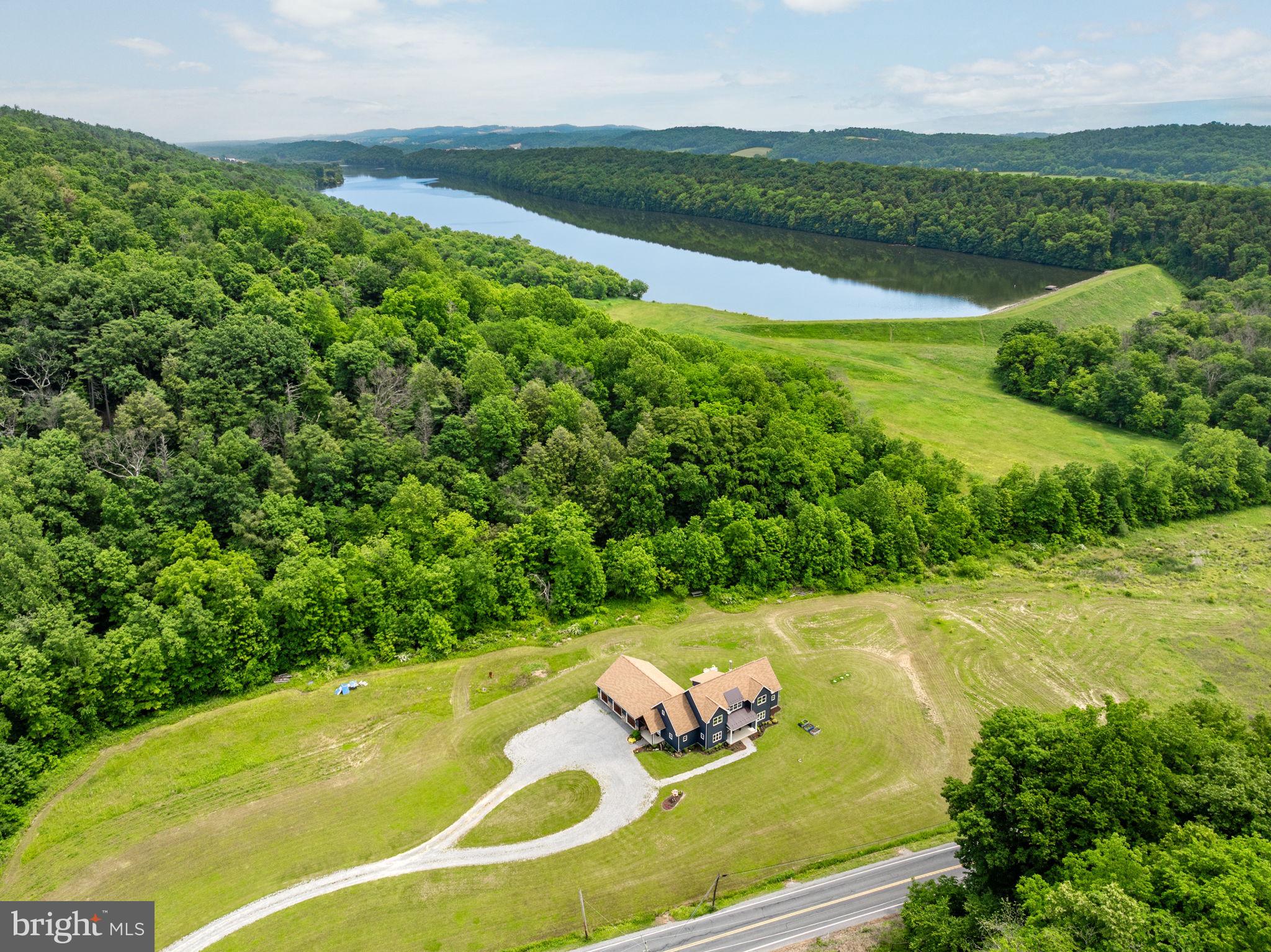 9493 Route 235 Beavertown Pa Beavertown, PA 17813 - Photo 67 of 79 Drone -- Property + Lake
