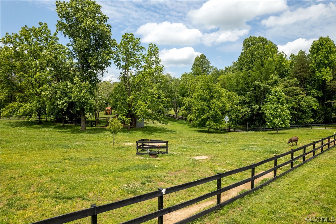 5497 Old Columbia Road Goochland, VA 23063 - Photo 37 of 41 a view of a swimming pool with a lawn chairs