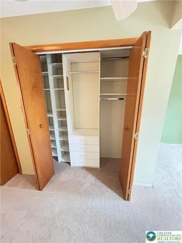 a view of closet area