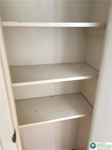 a view of wooden cabinets