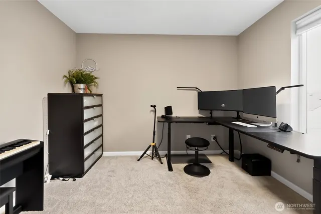 a view of workspace with furniture