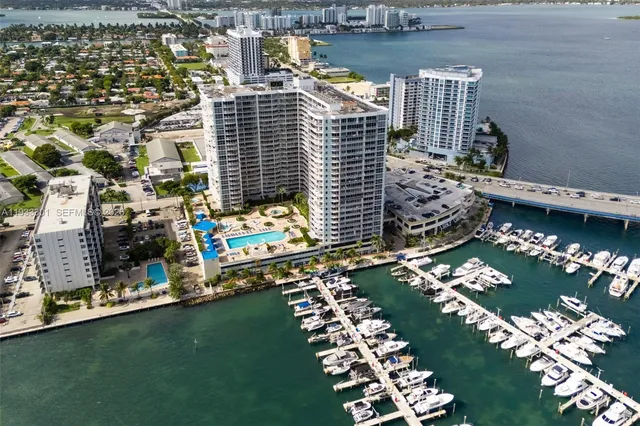 a view of a ocean with city