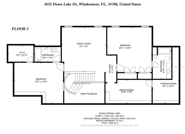 $1,400,000 | 1625 Down Lake Drive, Windermere, FL 34786