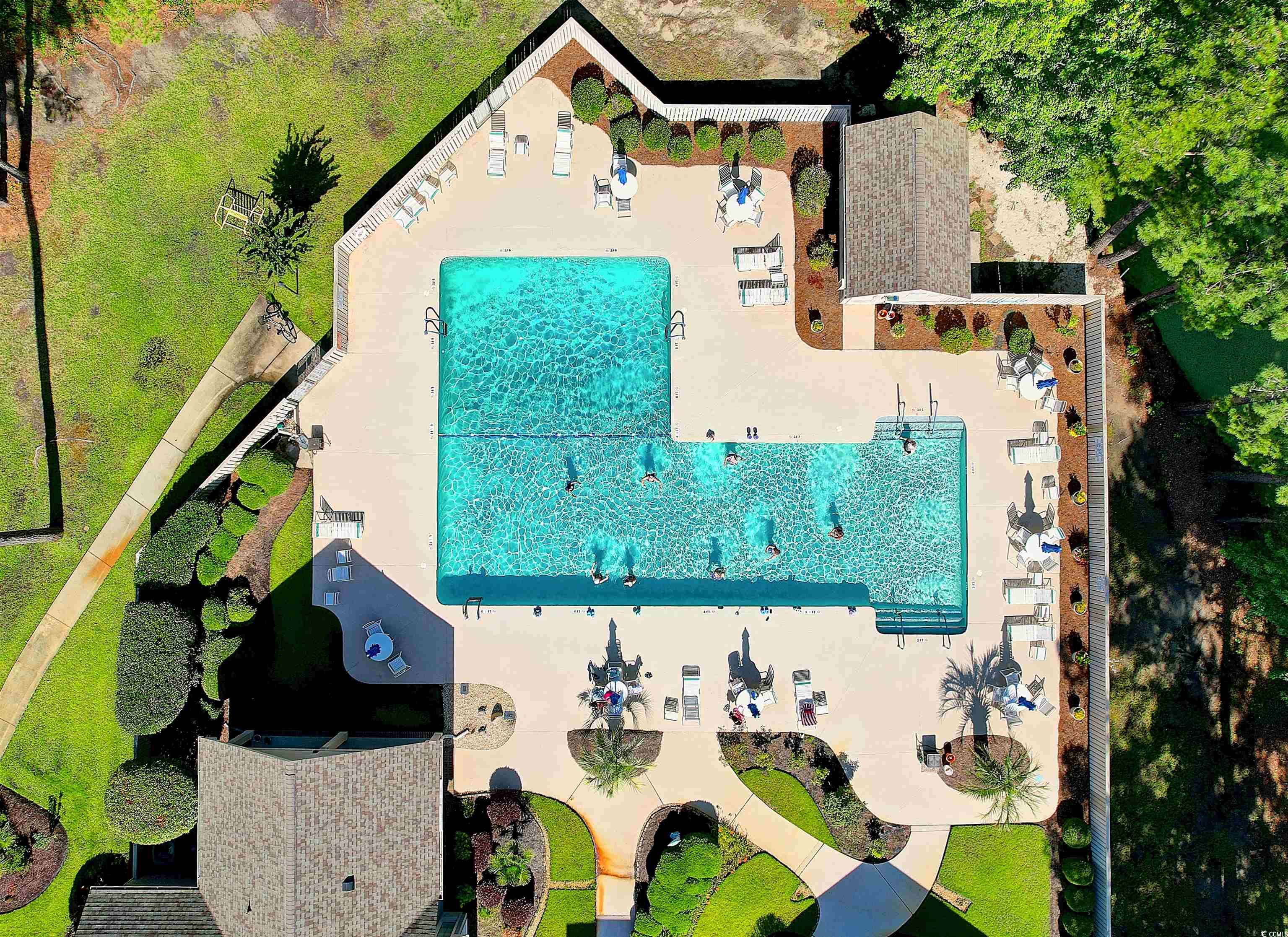 1309 Timber Row Murrells Inlet, SC 29576 - Photo 35 of 40 Aerial view of a pool area