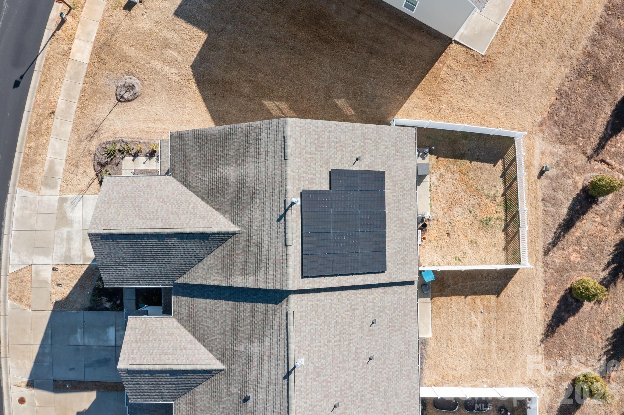 7895 Iron Road Sherrills Ford, NC 28673 - Photo 34 of 38 an aerial view of a house with a swimming pool