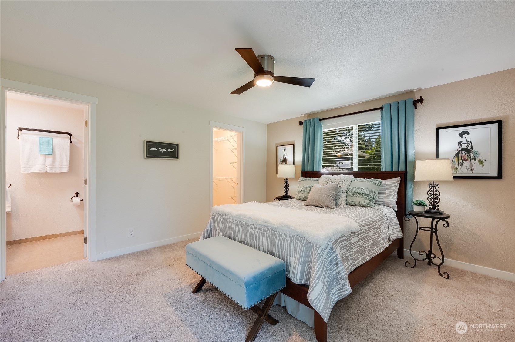 24224 16th Place Southeast Bothell, WA 98021 - Photo 20 of 37 a bedroom with a bed a window and couch
