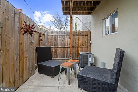 a outdoor space with furniture