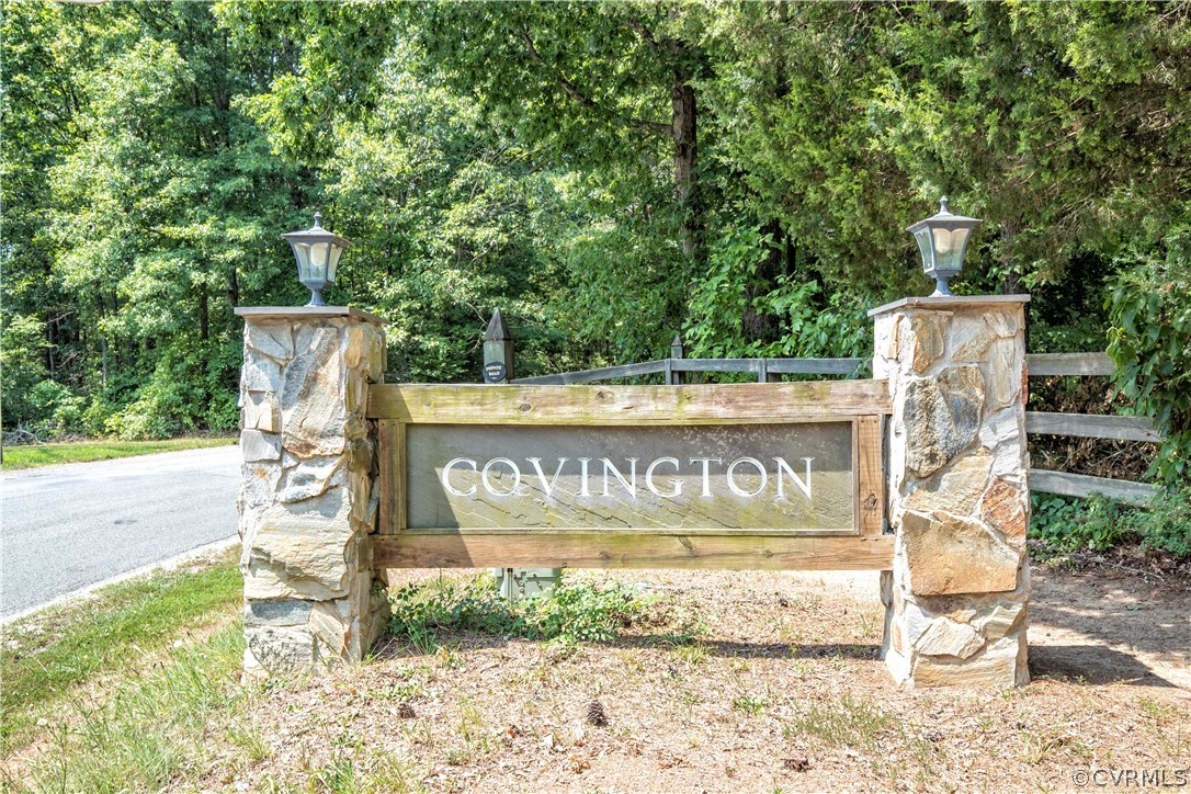 1841 Covington Road Crozier, VA 23039 - Photo 2 of 50 a sign broad on the side of the road