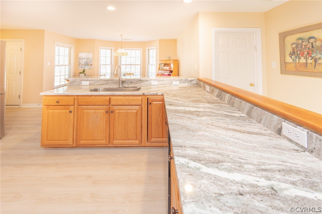1841 Covington Road Crozier, VA 23039 - Photo 24 of 50 a view of a kitchen with granite countertop cabinets and a sink