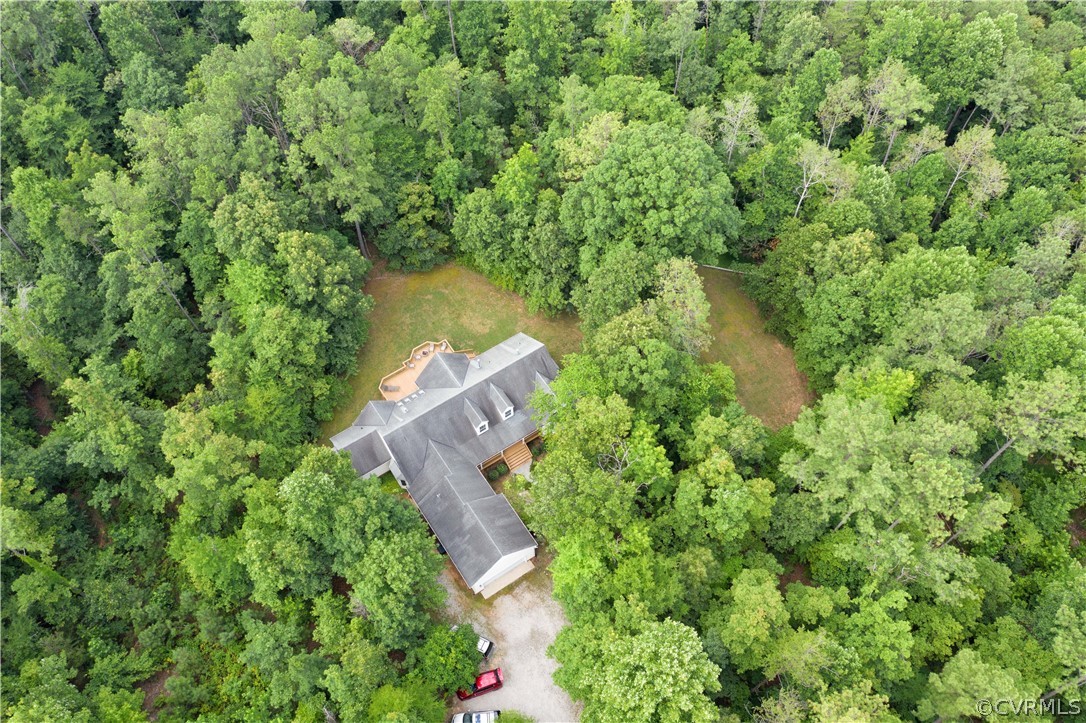 1841 Covington Road Crozier, VA 23039 - Photo 47 of 50 an aerial view of a house with a yard