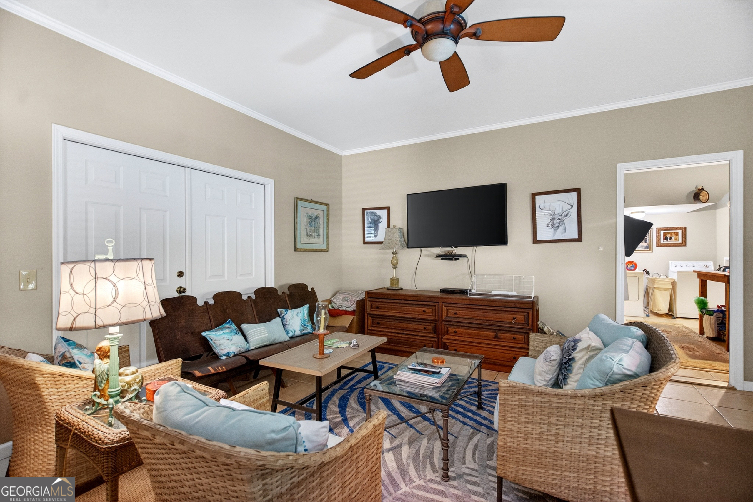 5 North Brooks Road LaGrange, GA 30240 - Photo 37 of 100 a living room with furniture and a flat screen tv