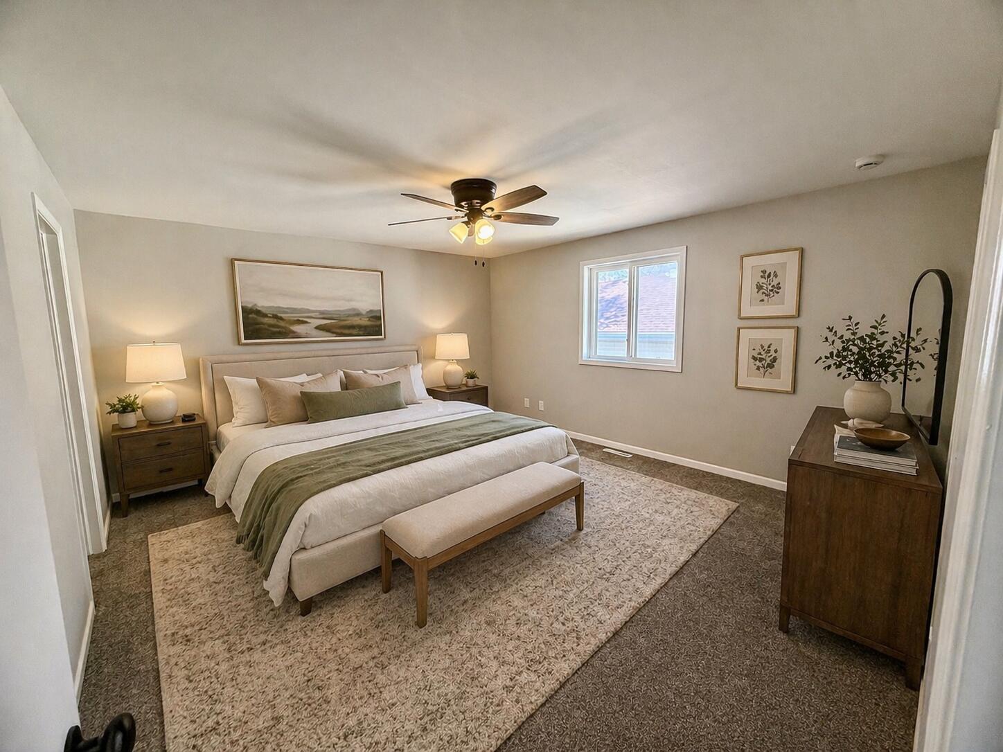 601 Holly Lane Griffith, IN 46319 - Photo 22 of 44 a bedroom with a bed and a television