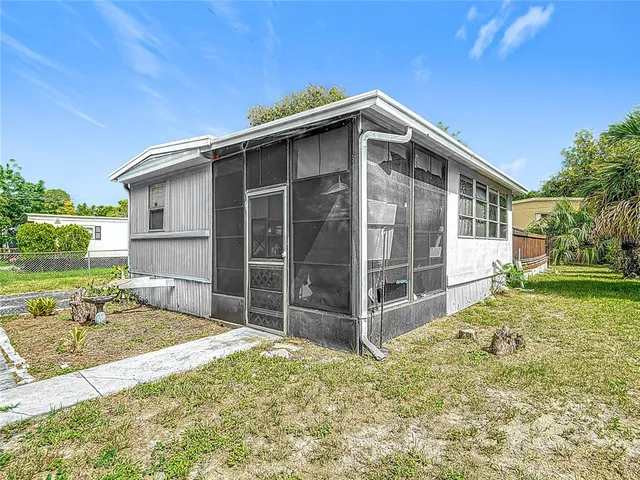 a backyard of a house