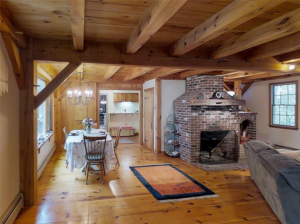 98 Simpson Road Saco, ME 04072 - Photo 20 of 35 Dining area and Fireplace. This is...