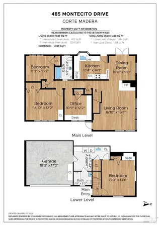 $2,249,000 | 485 Montecito Drive, Corte Madera, CA 94925