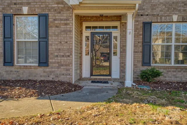 a front view of a house