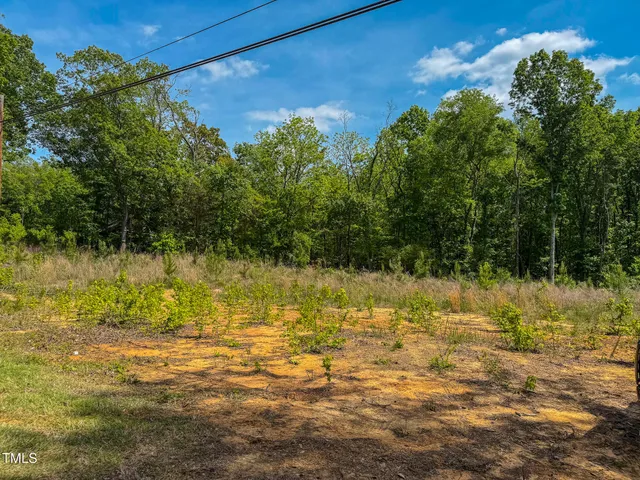 a view of a yard with swimming pool