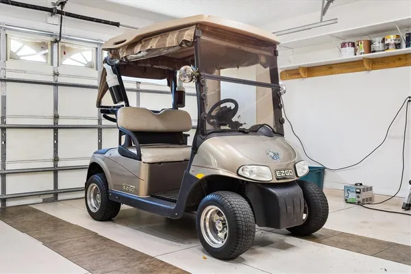 a view of a car garage