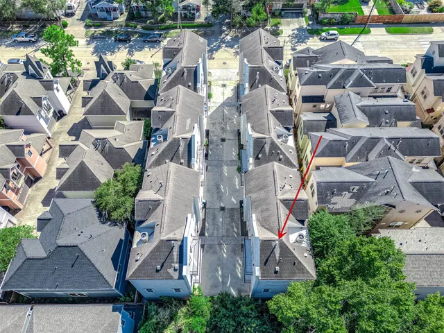 an aerial view of a city