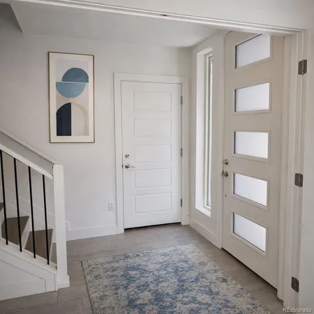 a view of an entryway door