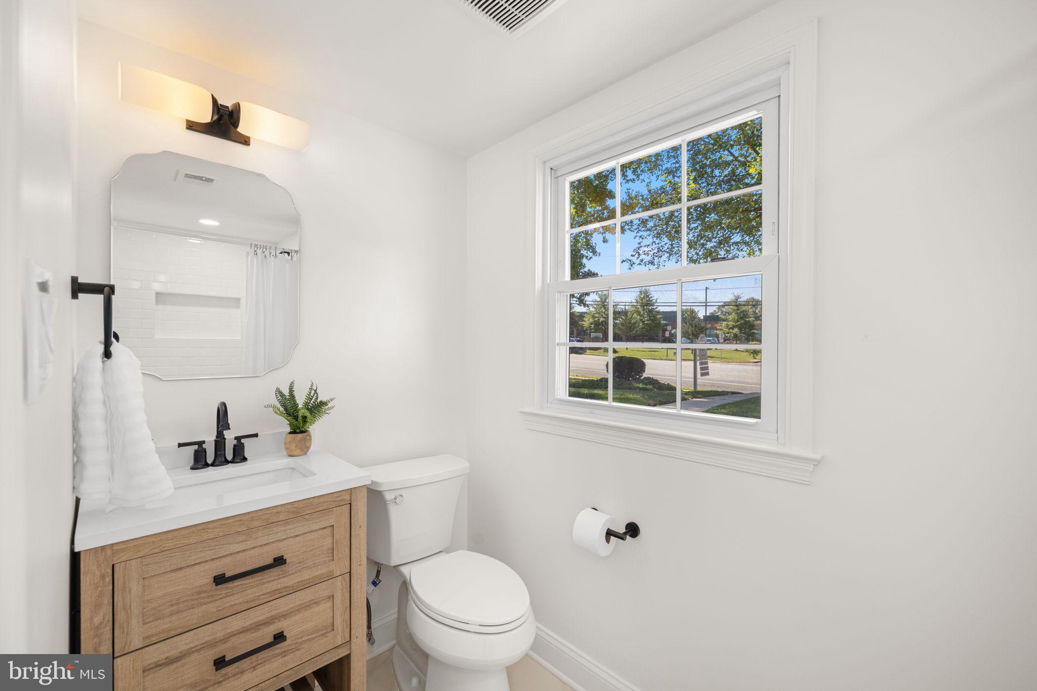 8415 Riverside Road Alexandria, VA 22308 - Photo 18 of 44 a bathroom with a sink a toilet and a window