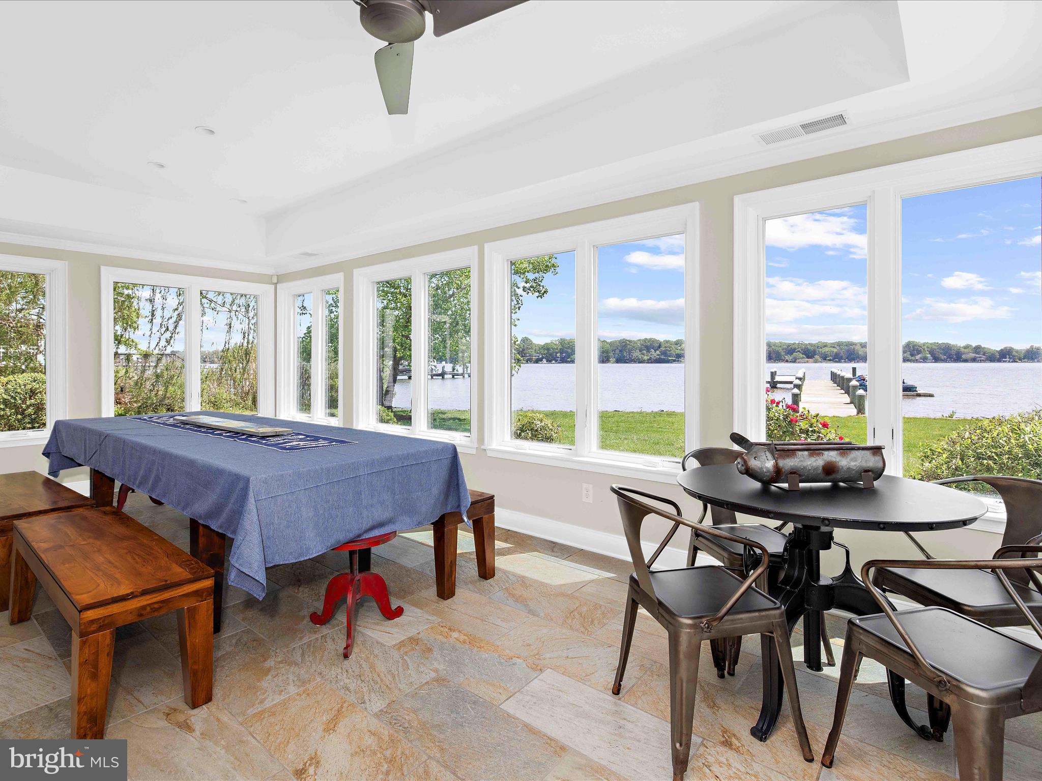 7961 Quaker Neck Road Chestertown, MD 21620 - Photo 24 of 93 a view of a dining room with furniture window and outside view
