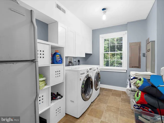 a view of a lake with a city