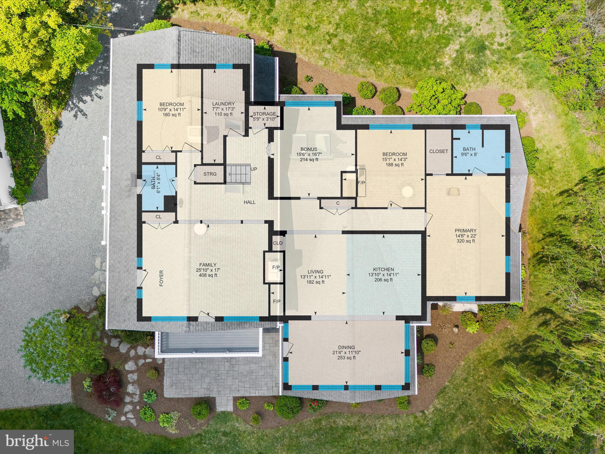 7961 Quaker Neck Road Chestertown, MD 21620 - Photo 6 of 93 an aerial view of residential house with yard