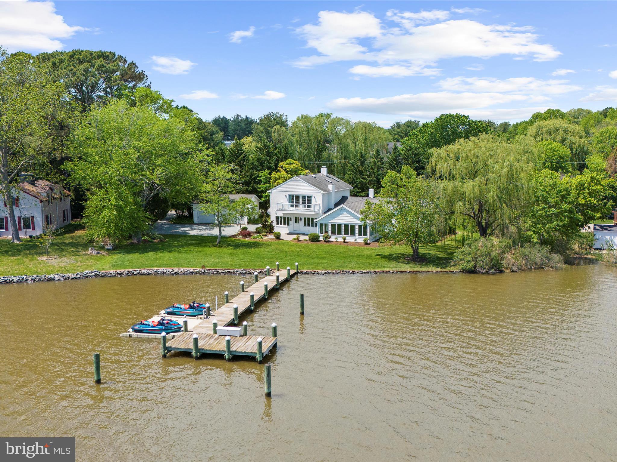 7961 Quaker Neck Road Chestertown, MD 21620 - Photo 80 of 93 aerial view of a lake with table and chairs