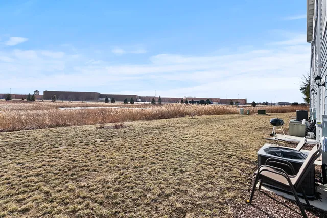 a view of a lake with a city view