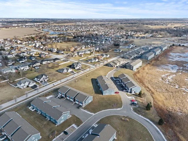 an aerial view of a city