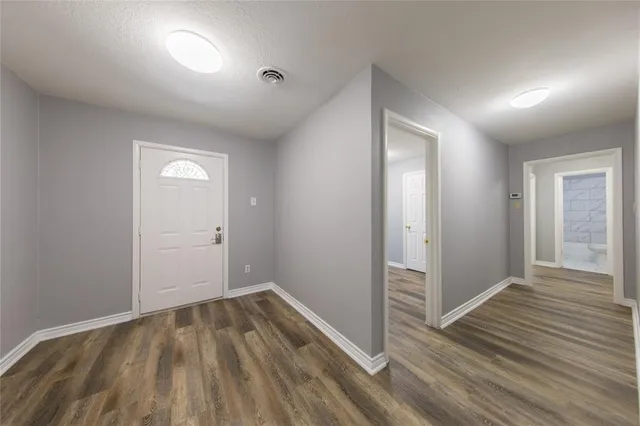 wooden floor in an empty room with wooden floor