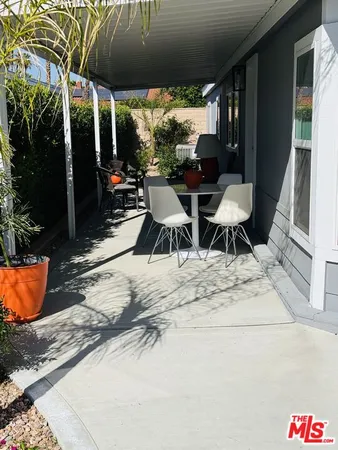 a outdoor space with furniture