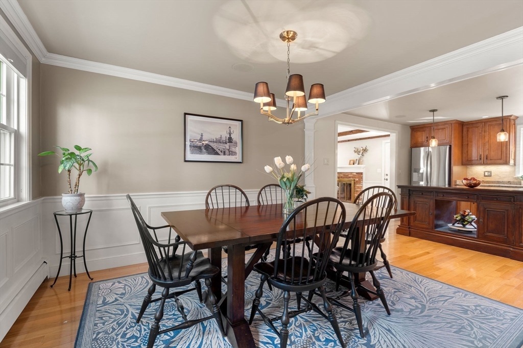 22 Crest Road Framingham, MA 01702 - Photo 13 of 38 a view of a dining room with furniture and chandelier