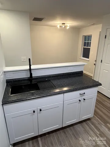 a close view of kitchen sink