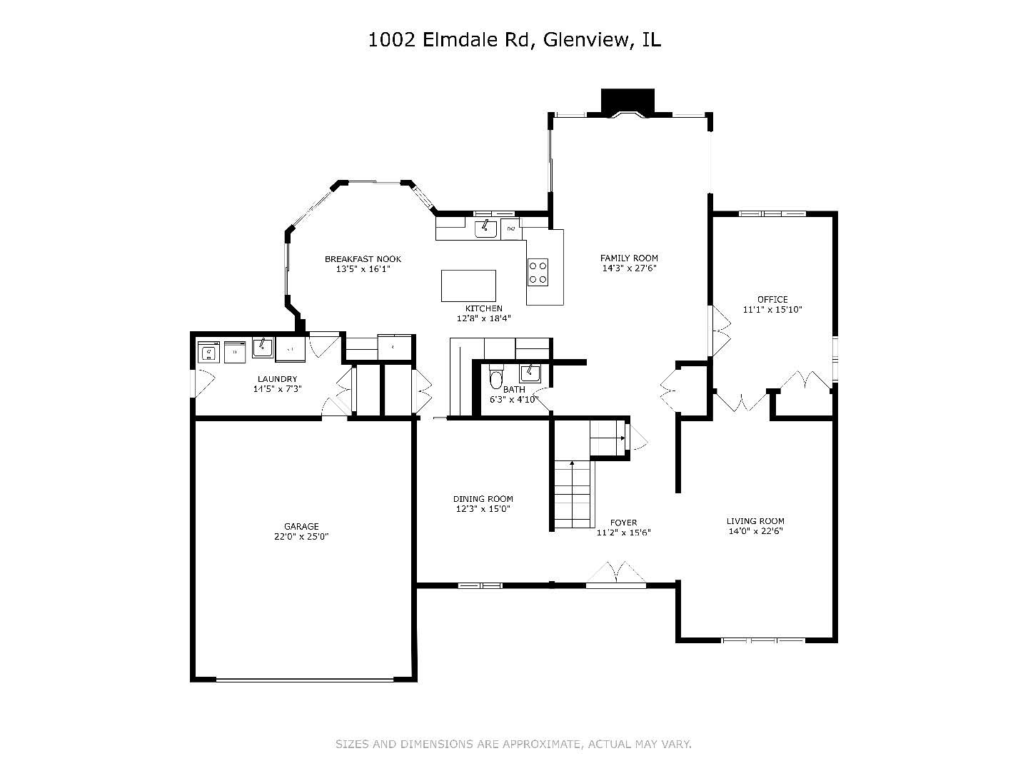 1002 Elmdale Road Glenview, IL 60025 - Photo 49 of 51 a picture of a floor plan
