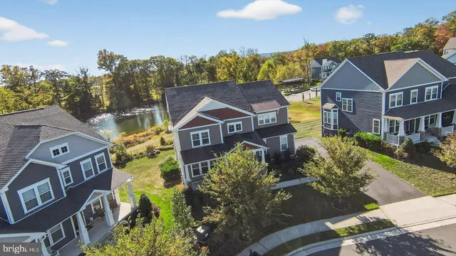 a view of a golf course with a lake