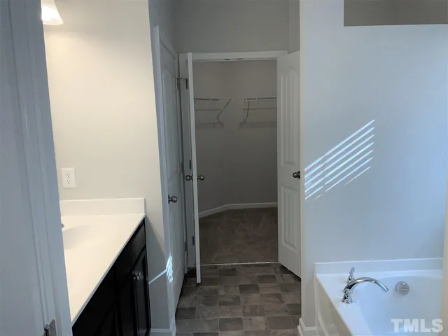a bathroom with a sink and a shower