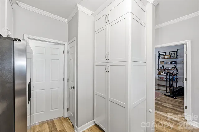 a view of closet area