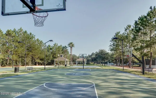 a view of a basketball court