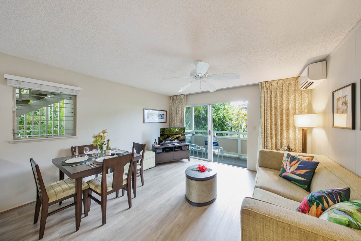525 Aleka Loop, Unit G5 Kapaa, HI 96746 - Photo 2 of 26 a view of a dining room with furniture window and outside view