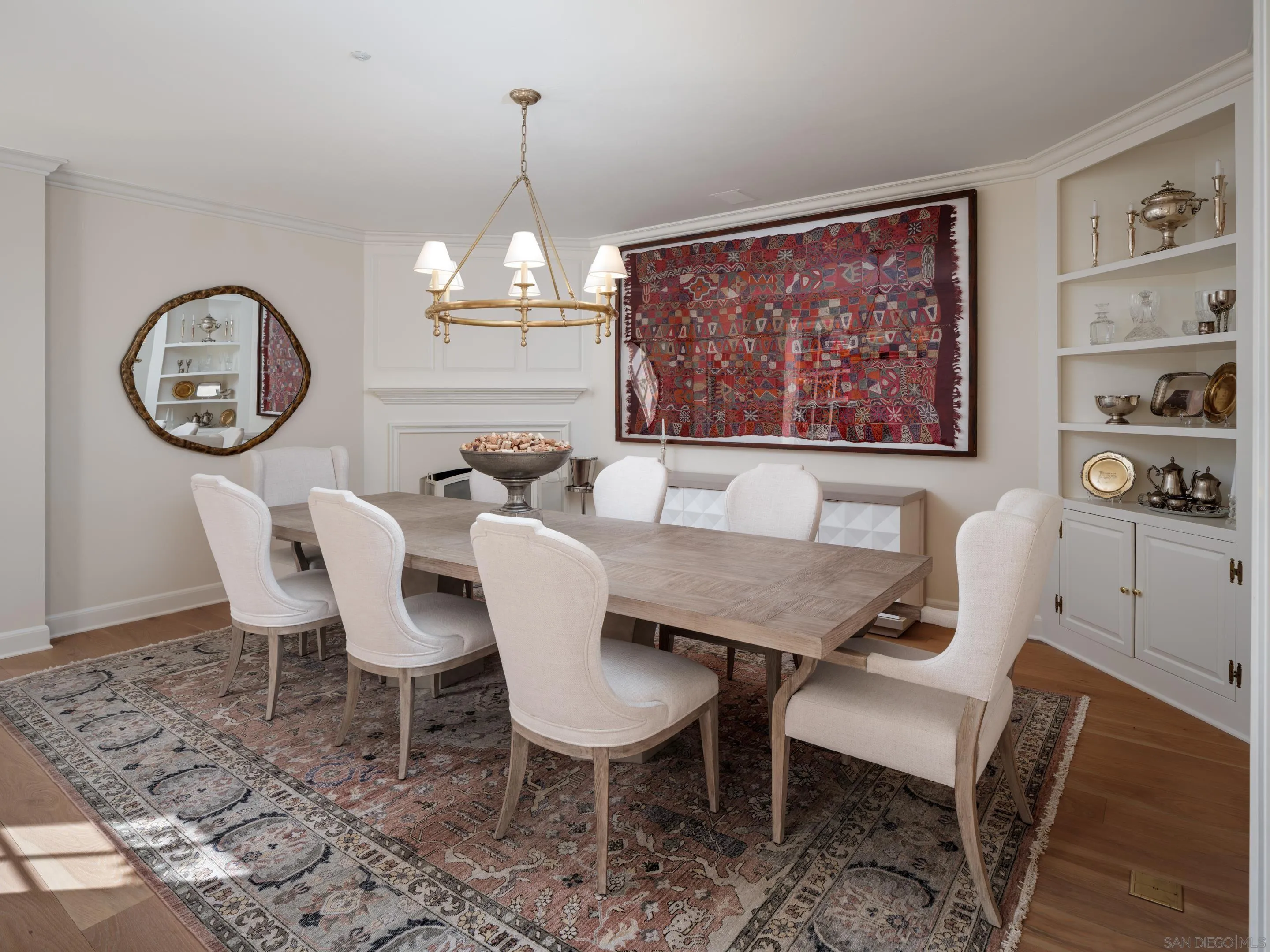 6502 Via Vista Canada Rancho Santa Fe, CA 92067 - Photo 24 of 55 a view of a dining room with furniture window and wooden floor