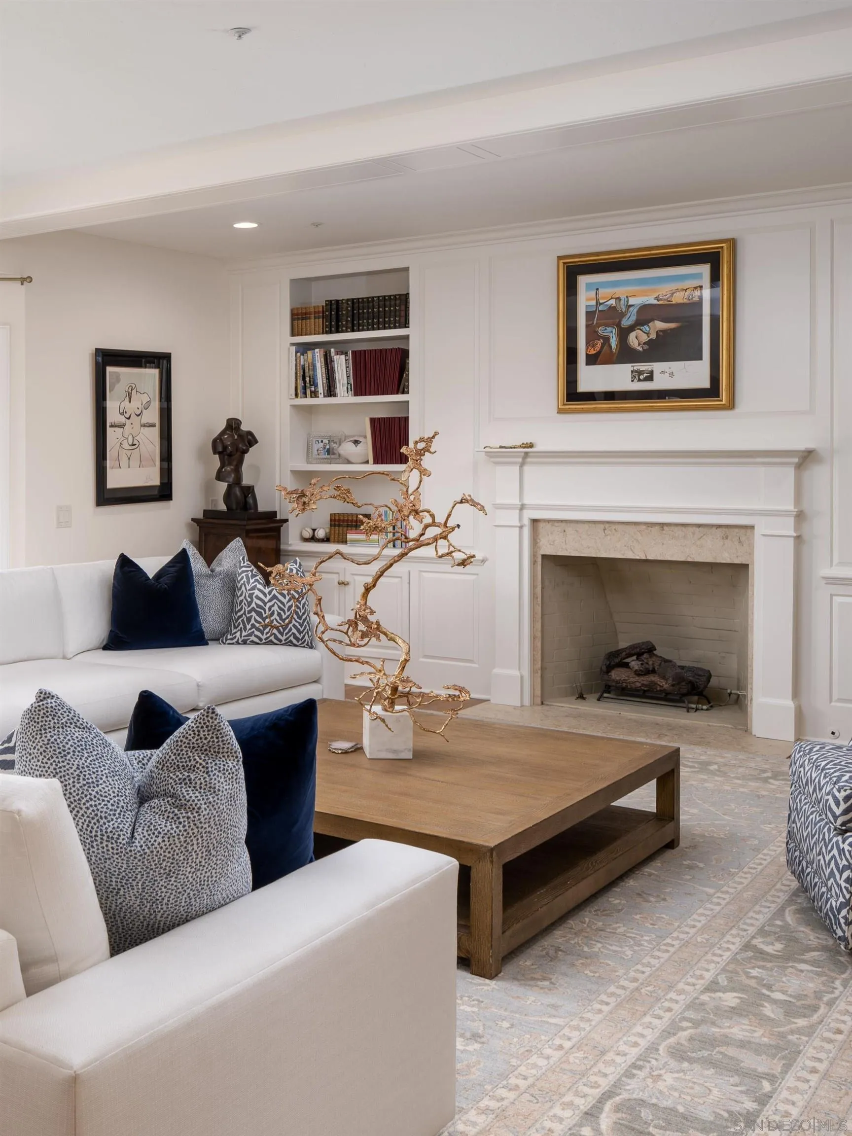 6502 Via Vista Canada Rancho Santa Fe, CA 92067 - Photo 8 of 55 a living room with furniture and a fireplace