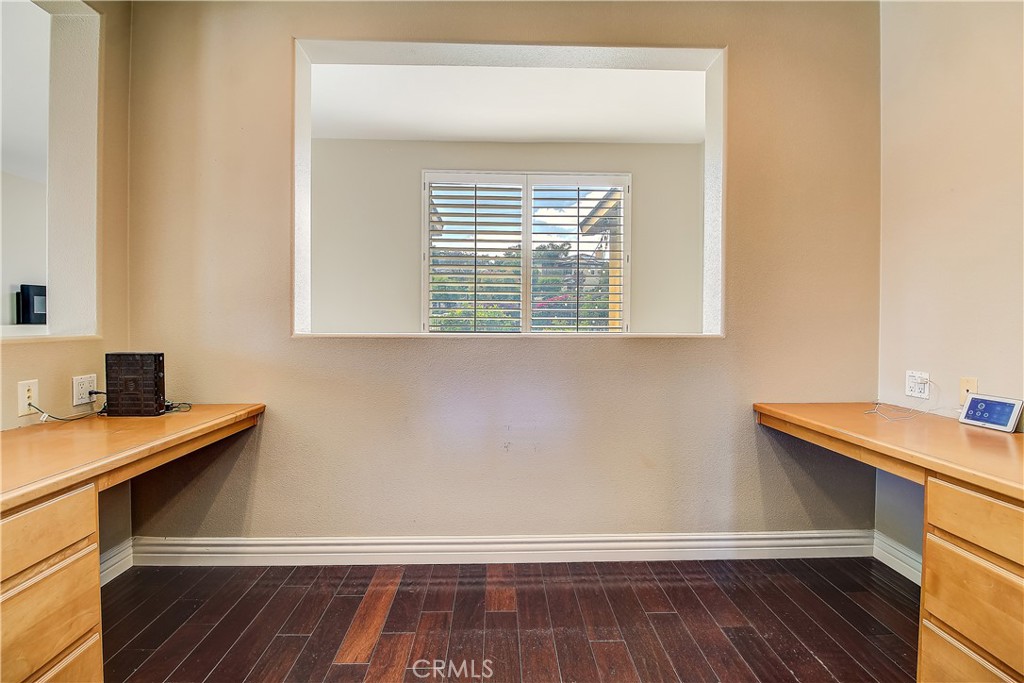 14182 Crystal View Terrace Riverside, CA 92508 - Photo 38 of 74 a view of a workspace with furniture and wooden floor