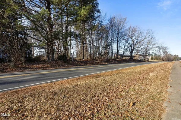 a view of road with trees