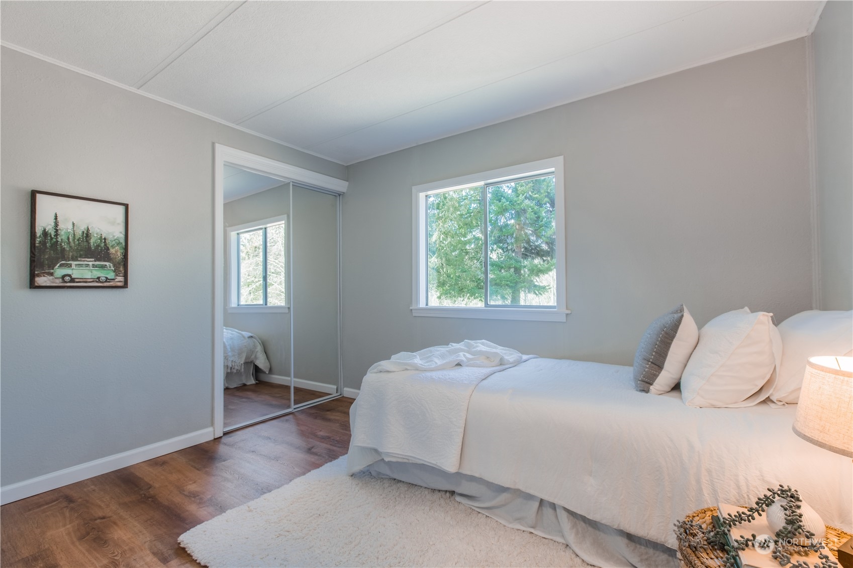 2124 Butler Creek Road Sedro-Woolley, WA 98284 - Photo 16 of 40 a bedroom with a bed and a window