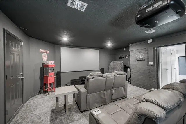 a view of small space with racks on the wall