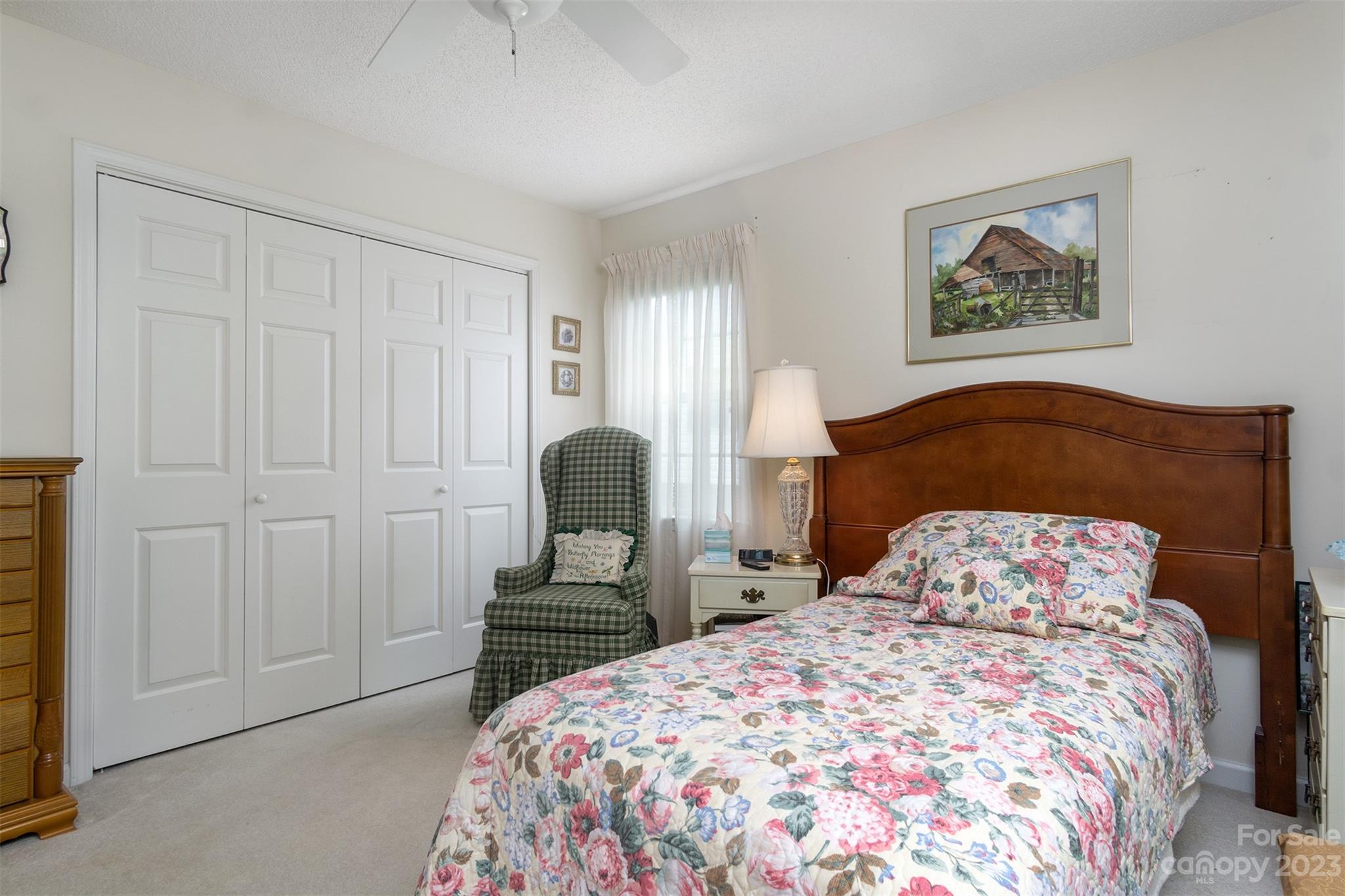 19 Briarbrook Road Fletcher, NC 28732 - Photo 25 of 46 a bedroom with a bed and a painting on the wall