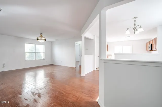 wooden floor in an empty room