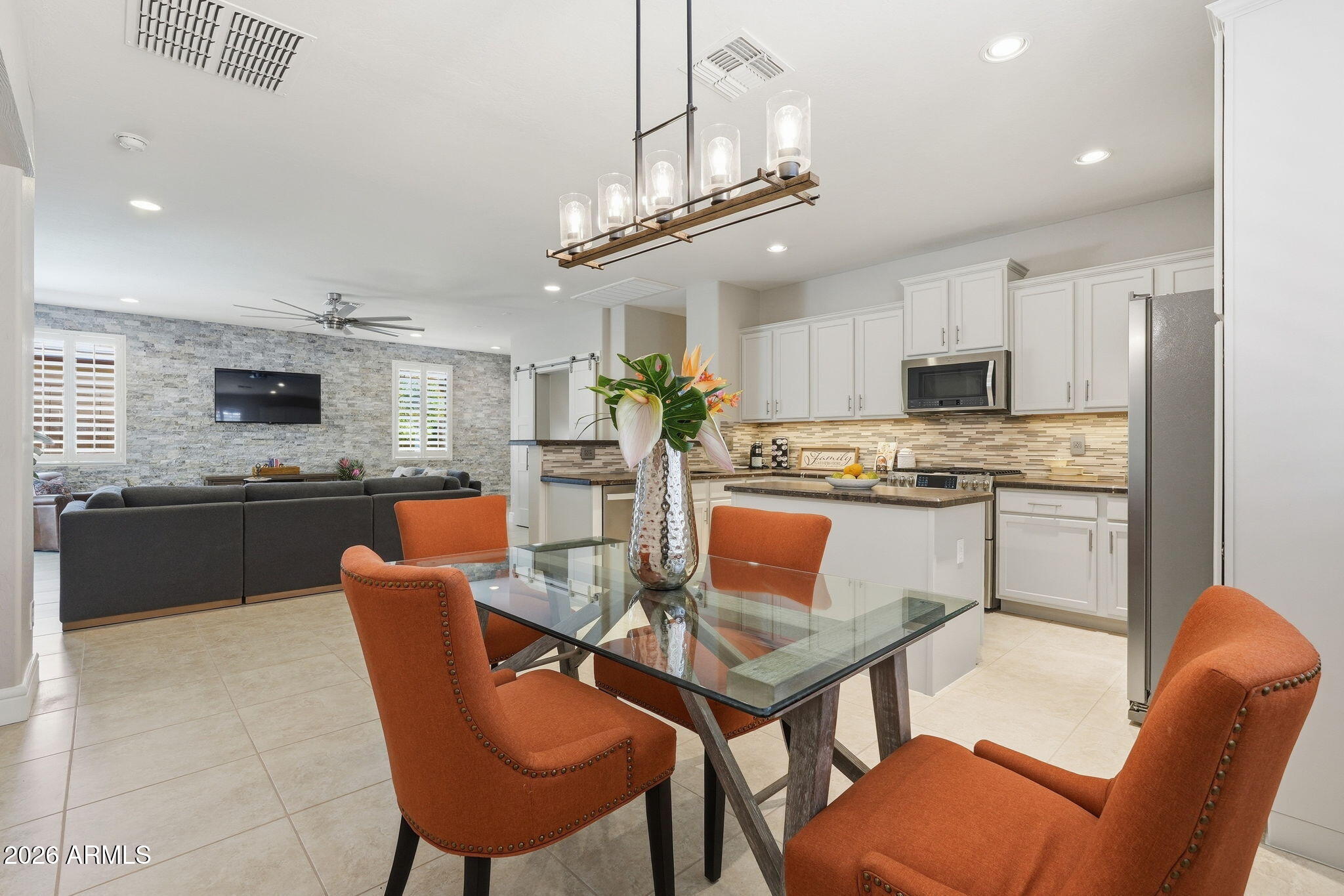 2698 East Boston Street Gilbert, AZ 85295 - Photo 17 of 37 Dining Area overlooking Living Area